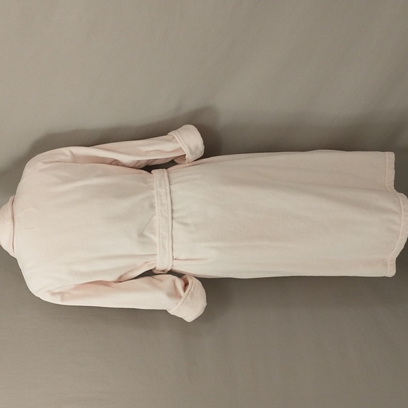 Blush Pink 100% Turkish Cotton Terry Robe Soft & Feminine Quality by Cypress 48" - Picture 5 of 12